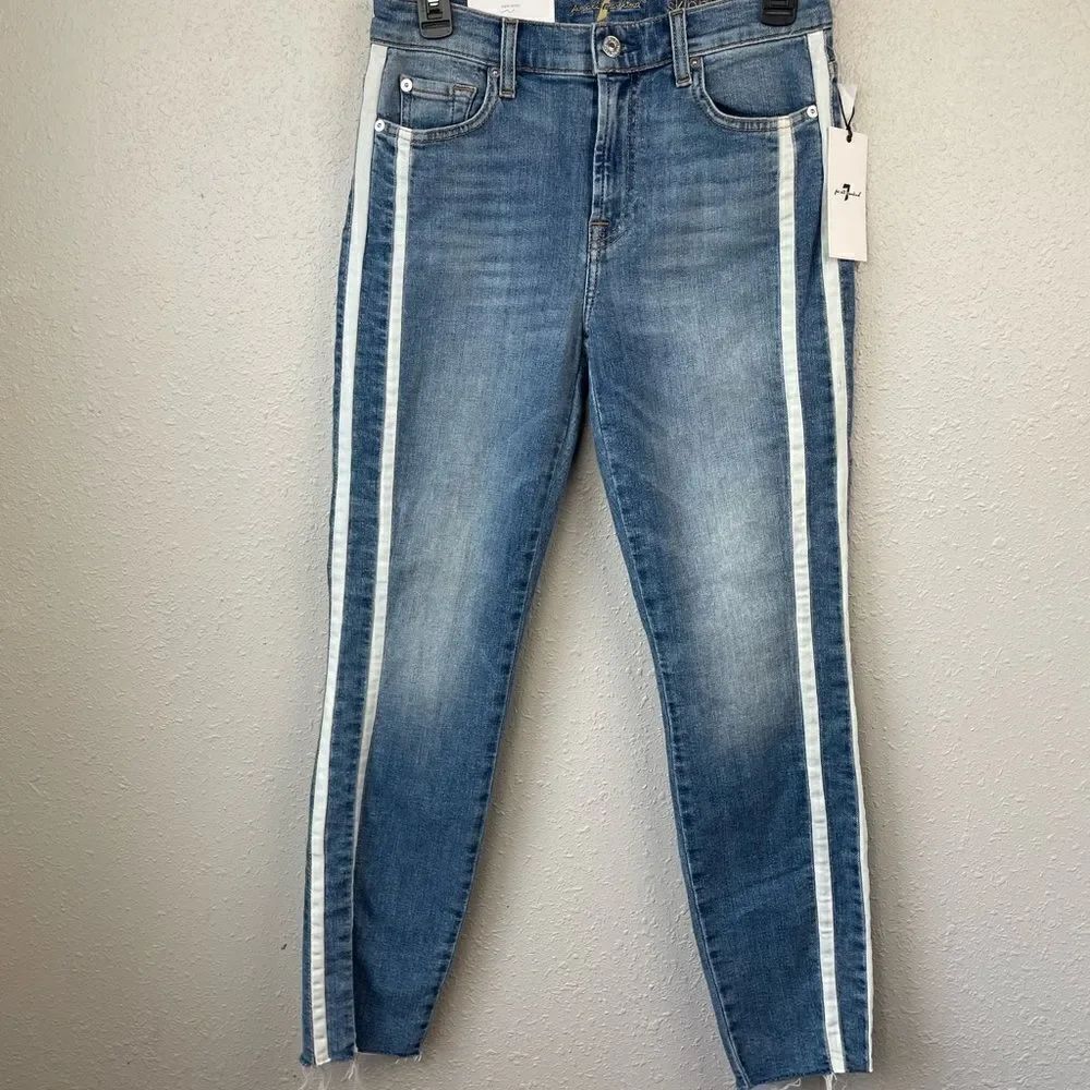 NWT 7 For All Mankind The Ankle Skinny Jeans Sizes 25, 26 and 27